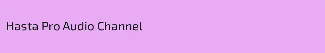 Hasta Pro Audio Channel